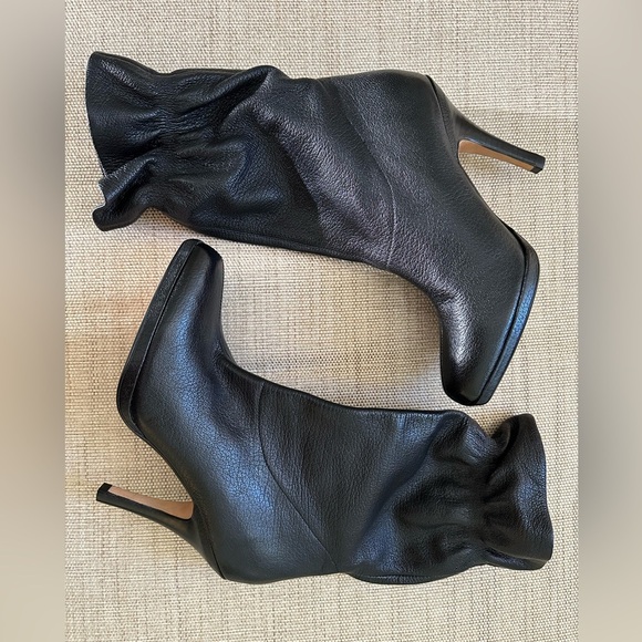 Cole Haan Gali Ruched Leather Boot Slouchy Elastic Top Nike Air Technology EUC - Picture 8 of 16